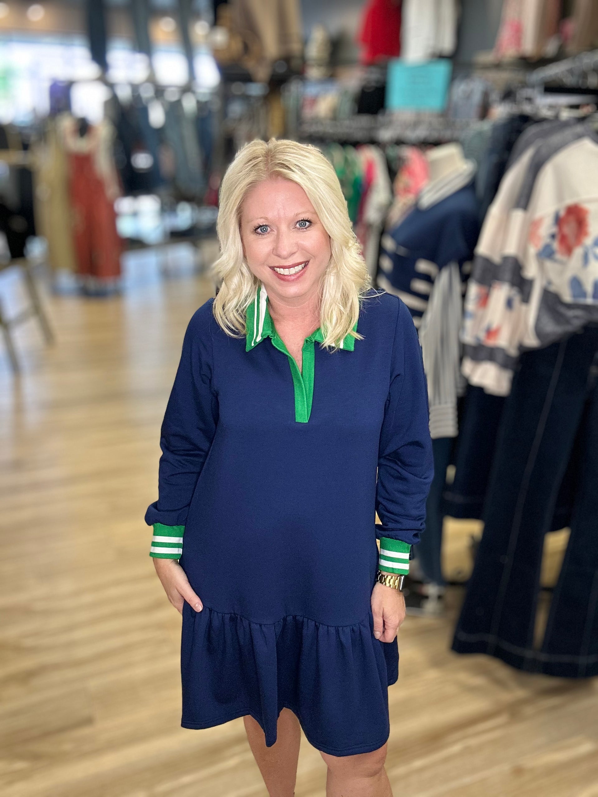 green emerald velvet dress Allison Dress – Main Street Co